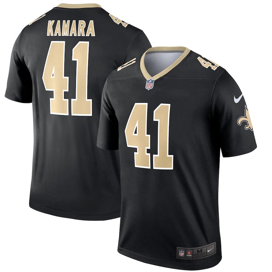 Men New Orleans Saints #41 Alvin Kamara Nike Black Legend NFL Jersey